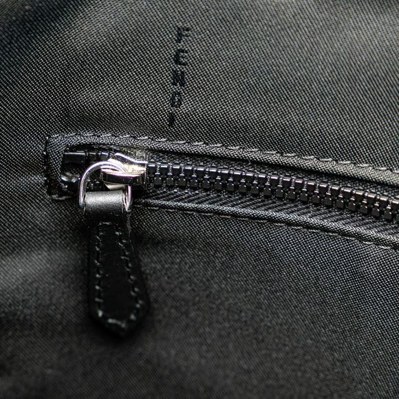 Pre-Loved Fendi Canvas Logo Patch Tote - Picture 7 of 9